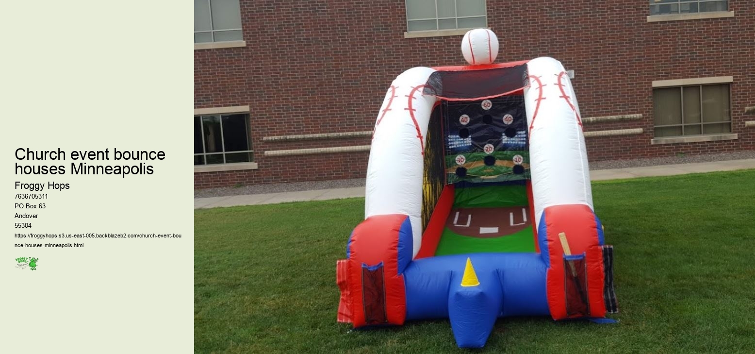 Church event bounce houses Minneapolis