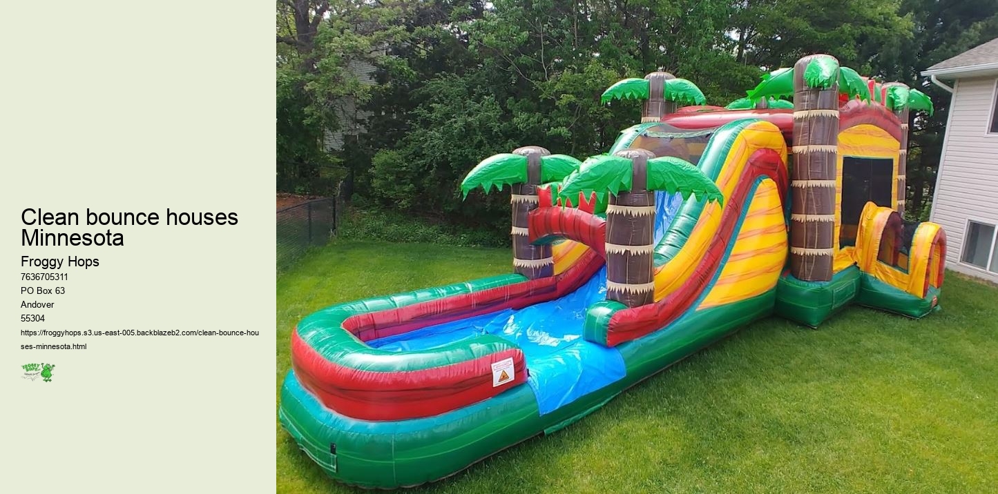 Clean bounce houses Minnesota