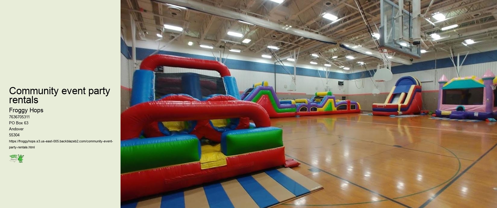Community event party rentals