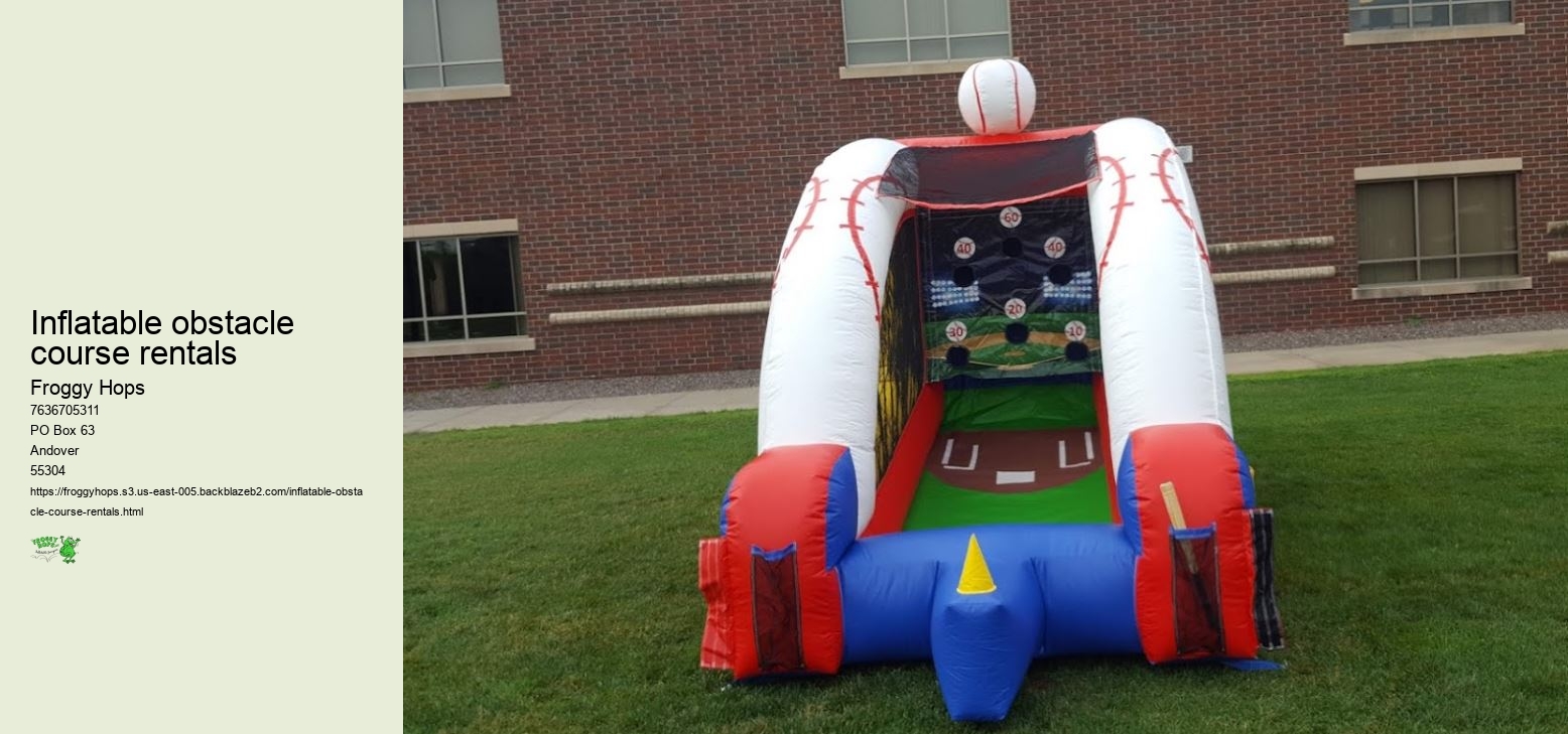 Inflatable obstacle course rentals