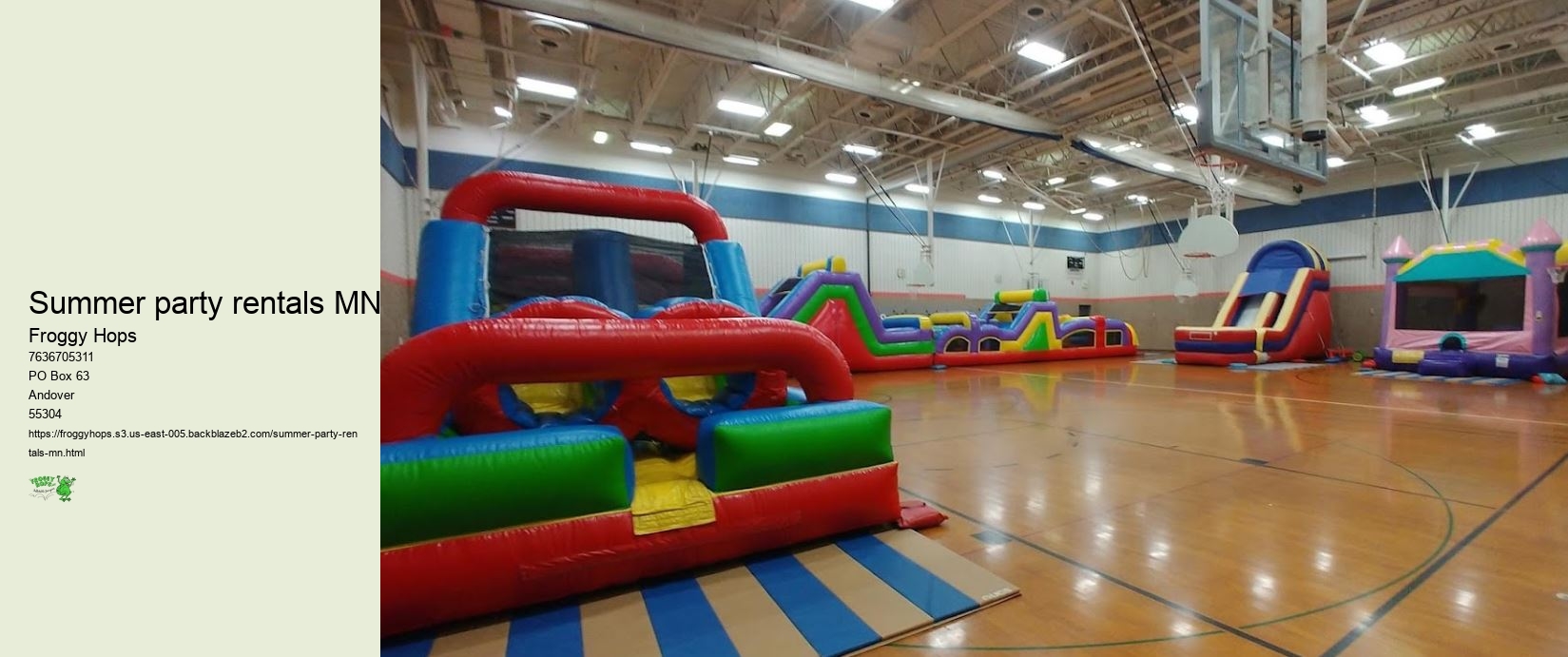 Summer party rentals MN